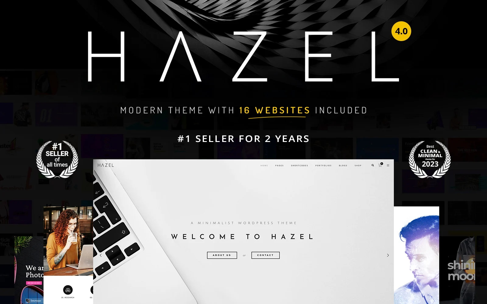 <b>Hazel干净的极简主义多用途WordPress主题</b>